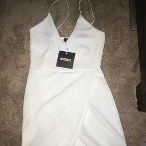 New misguided white wrap romper
